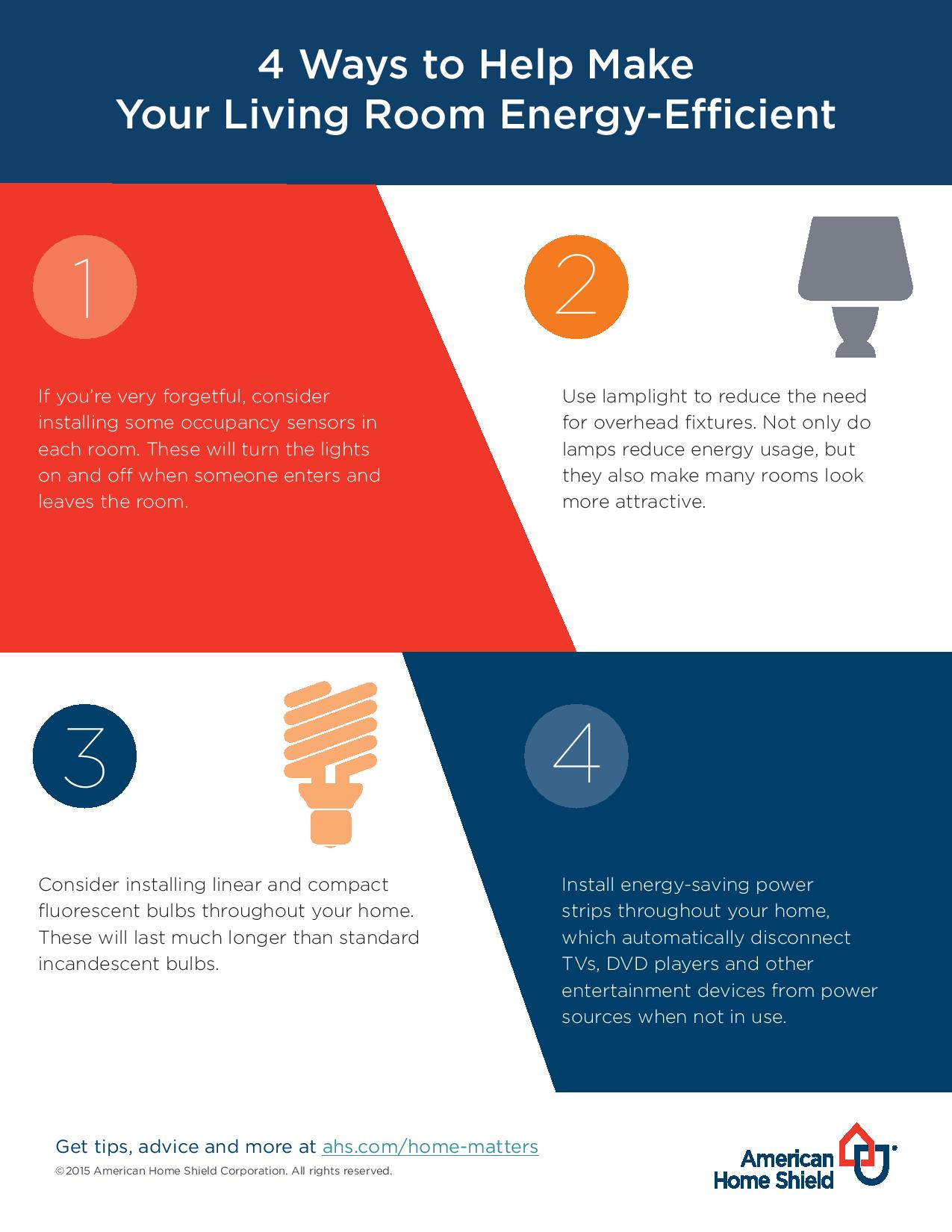 4 Ways to Help Make Your Living Room EnergyEfficient