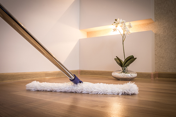 Mop hardwood floors