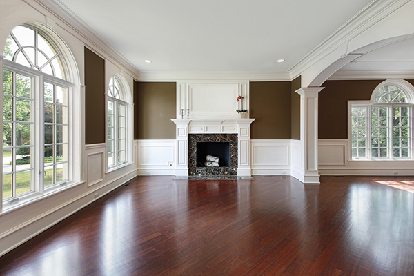 Dining Room Area with Refinished Wood Floors
