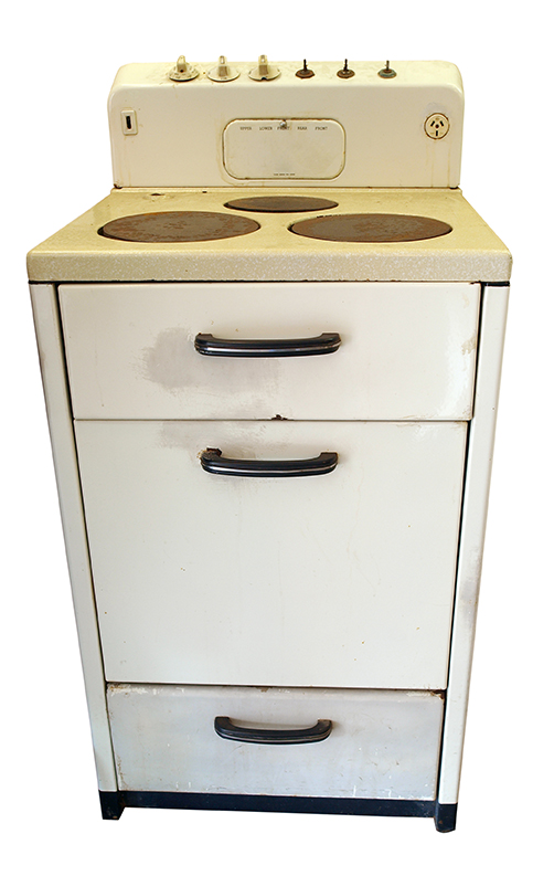 Old stovetop and oven