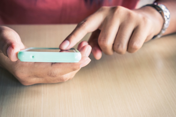 Someone Using a Smartphone