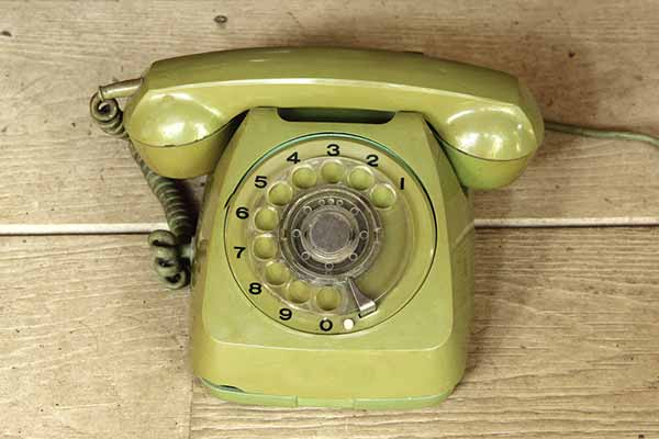 Green Rotary Dial Telephone
