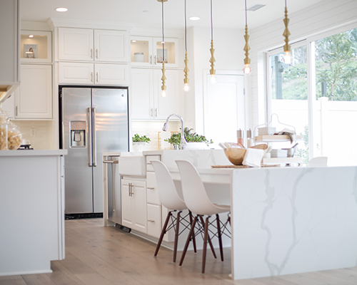 Modern white kitchen
